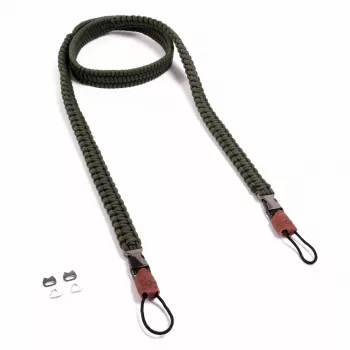 Dirželis fotoaparatui BCB C-Rope Traveler, nailoninis, alyvuogių spalvos, max ilgis 140 cm