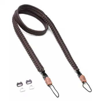 Fotoaparato dirželis REV C-Rope Traveler – nailoninis rudas, reguliuojamas iki 125 cm skaitmeniniams fotoaparatams