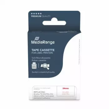 Spausdintuvo juostelė MediaRange MRBTZ252 Raudona 2,4 cm 8 m