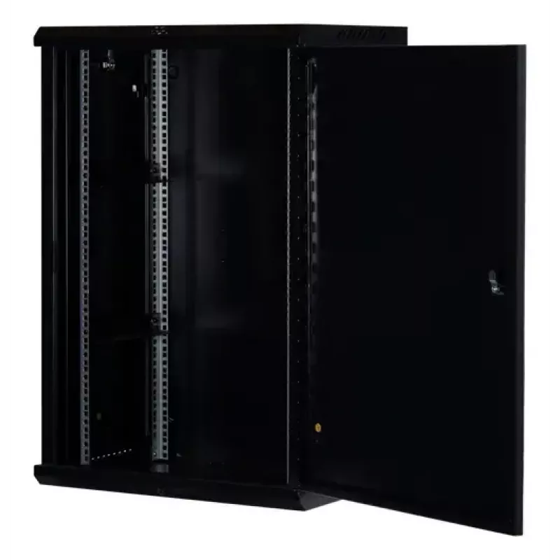 Rockstable RS19-6418S 18U 19 colių sieninis stelažas juodas