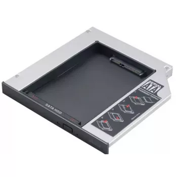 Išorinis diskų dėklas Akasa N.Stor AK-OA2SSA-BK Juodas 130x129x13mm