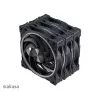 Ašinis korpuso ventiliatorių rinkinys Akasa SOHO AR LED 12 cm RGB, 3 vnt.