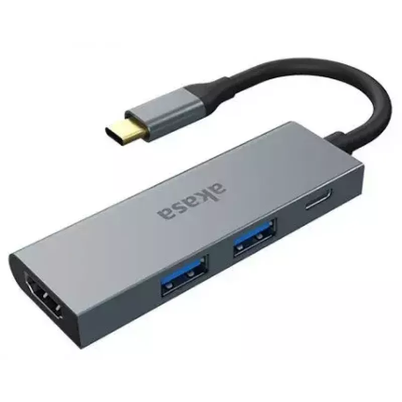 USB-C 4-in-1 stotelė nešiojamam kompiuteriui Akasa AK-CBCA19-18BK