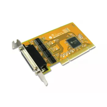 Vidinė nuoseklioji sąsajos plokštė Sunix SER5056AL – PCI, Low-profile, 4x RS-232, oranžinė