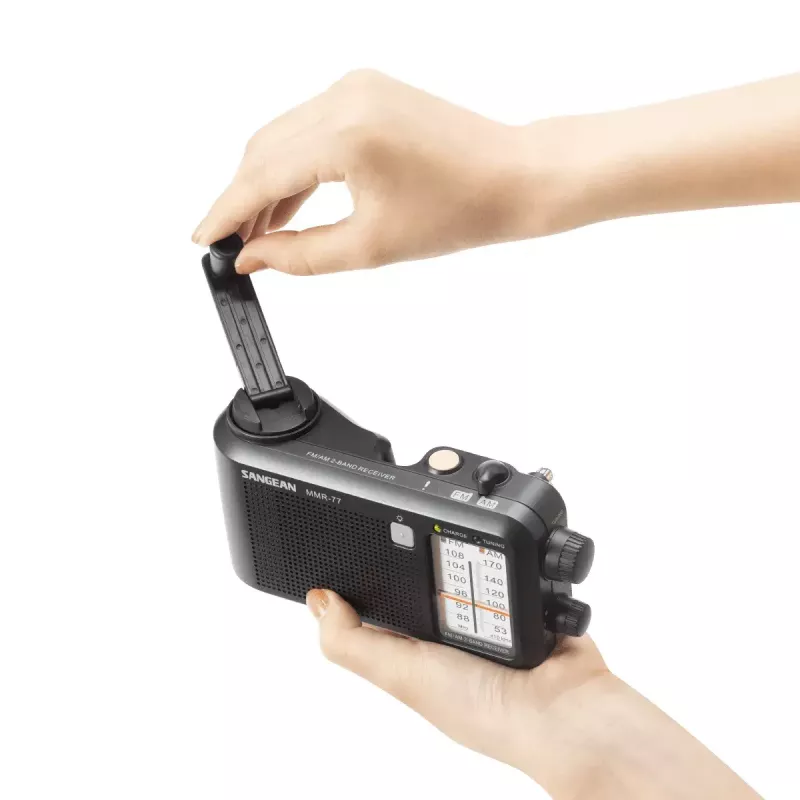 Nešiojamas radijas Sangean MMR-77 Analoginis AM FM Juodas 3.5 mm ausinėms