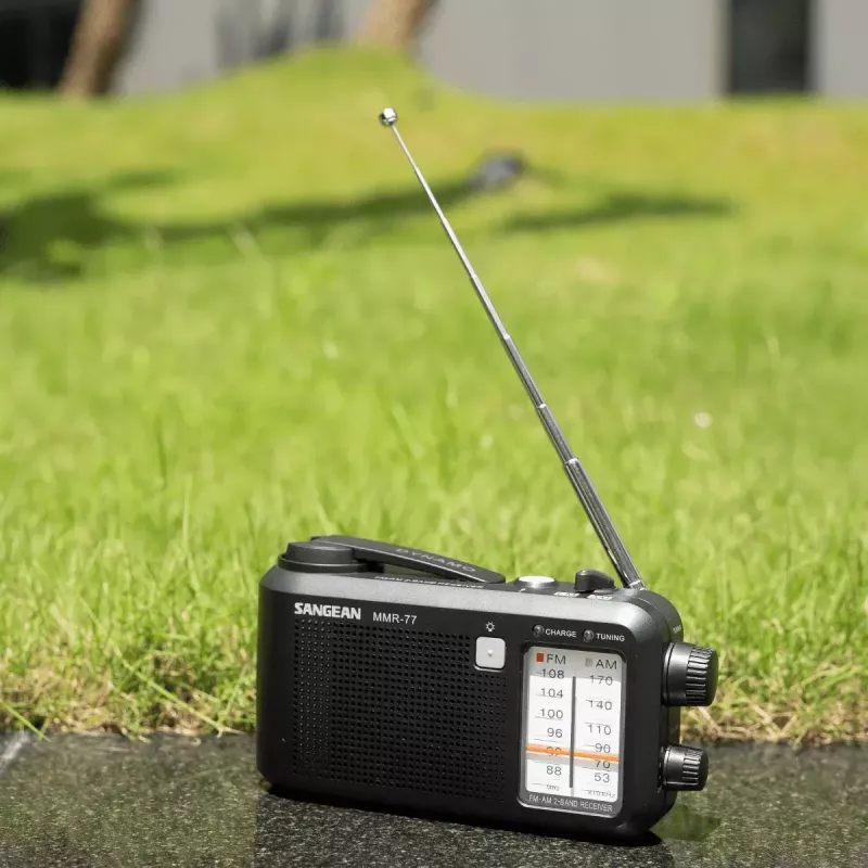 Nešiojamas radijas Sangean MMR-77 Analoginis AM FM Juodas 3.5 mm ausinėms