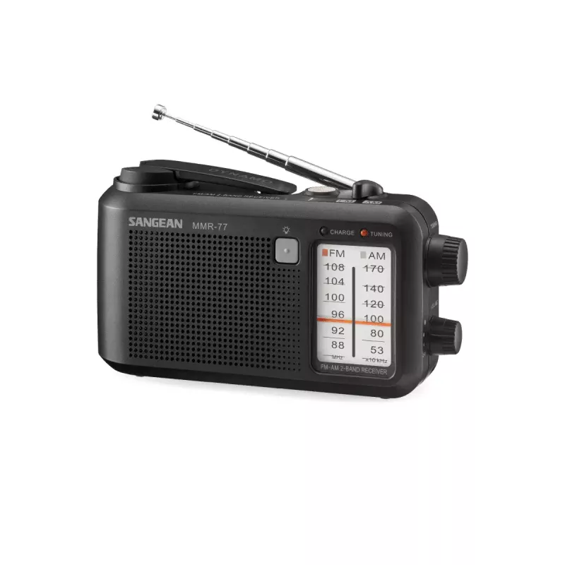 Nešiojamas radijas Sangean MMR-77 Analoginis AM FM Juodas 3.5 mm ausinėms