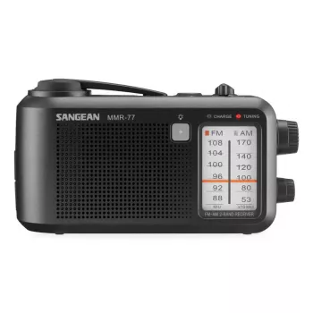 Nešiojamas radijas Sangean MMR-77 Analoginis AM FM Juodas 3.5 mm ausinėms