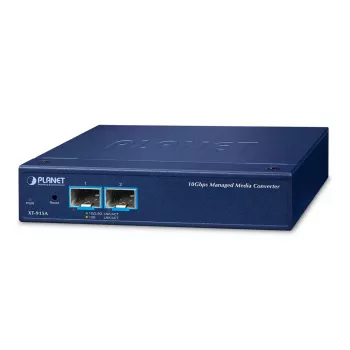 Tinklo medijos keitiklis EFB Elektronik XT-915A — 2 prievadai 10G/1G SFP+, metalinis korpusas, mėlynas