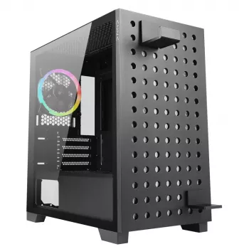 Korpusas Azza Elise Tower Black, Tower, juodas