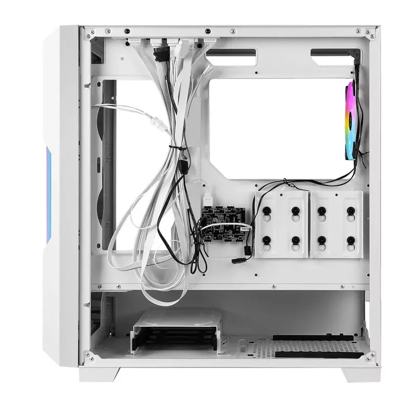 Korpusas PC Azza Guardian Glass Midi Tower Baltas