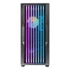 PC korpusas AZZA Guardian Glass Midi Tower — juodas, ATX/Micro-ATX/ITX/EATX, palaiko 3.5 colio×2 / 2.5 colio×4, priekyje 120/140 mm ventiliatorius