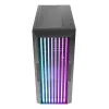 PC korpusas AZZA Guardian Glass Midi Tower — juodas, ATX/Micro-ATX/ITX/EATX, palaiko 3.5 colio×2 / 2.5 colio×4, priekyje 120/140 mm ventiliatorius