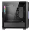 PC korpusas AZZA Guardian Glass Midi Tower — juodas, ATX/Micro-ATX/ITX/EATX, palaiko 3.5 colio×2 / 2.5 colio×4, priekyje 120/140 mm ventiliatorius