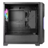 PC korpusas AZZA Guardian Glass Midi Tower — juodas, ATX/Micro-ATX/ITX/EATX, palaiko 3.5 colio×2 / 2.5 colio×4, priekyje 120/140 mm ventiliatorius