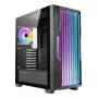 PC korpusas AZZA Guardian Glass Midi Tower — juodas, ATX/Micro-ATX/ITX/EATX, palaiko 3.5 colio×2 / 2.5 colio×4, priekyje 120/140 mm ventiliatorius