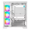 PC Midi Tower AZZA Cove (CSAZ-570W) — Juoda, ATX/Micro-ITX/ITX, 3x120mm šoniniai ventiliatoriai, 1x120mm galinis ventiliatorius, palaiko 2,5 colio ir 3,5 colio diskus