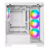 PC Midi Tower AZZA Cove (CSAZ-570W) — Juoda, ATX/Micro-ITX/ITX, 3x120mm šoniniai ventiliatoriai, 1x120mm galinis ventiliatorius, palaiko 2,5 colio ir 3,5 colio diskus