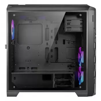 PC korpusas AZZA STORM ARGB Full Tower — Juodas, ATX/Micro-ATX/EATX, 2x 3.5 colio + 6x 2.5 colio vietos, ARGB ventiliatoriai sumontuoti