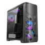 PC korpusas AZZA STORM ARGB Full Tower — Juodas, ATX/Micro-ATX/EATX, 2x 3.5 colio + 6x 2.5 colio vietos, ARGB ventiliatoriai sumontuoti