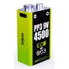 Įkraunamas 9V baterijų rinkinys VERICO LoopEnergy PP3 4500 – Li‑Jon, 2 vnt., 500 mAh, USB‑C įkrovimas