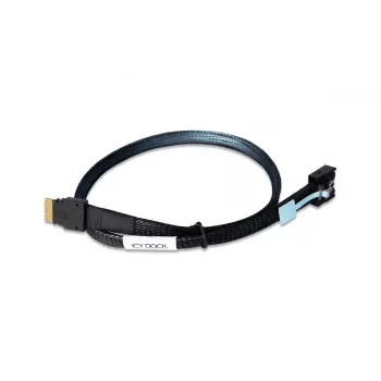 Icy Dock MB403L-B vidinis MCIO x4 (SFF-TA-1016) į SlimSAS x4 (SFF-8654) kabelis