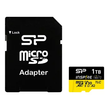 MicroSDXC atminties kortelė Silicon Power SP001TBSTXLA2V1NSP 1 TB UHS-I U3 V30 3D TLC Class 10 170/160 MB/s