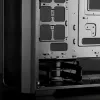 Korpusas Midi Tower RAIJINTEK Ponos MS – juodas, priekiniai 120/140 mm ventiliatoriai, 1x 120 mm galinis, HDD 3,5 colio, SSD 2,5 colio, 210×442×485 mm
