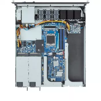 1U stovo serveris GIGABYTE E133-C10-AAG1 — lizdas AM5, AMD EPYC 4004 palaikymas, 4x DDR5 DIMM, 800W 80 PLUS Titanium maitinimo blokas