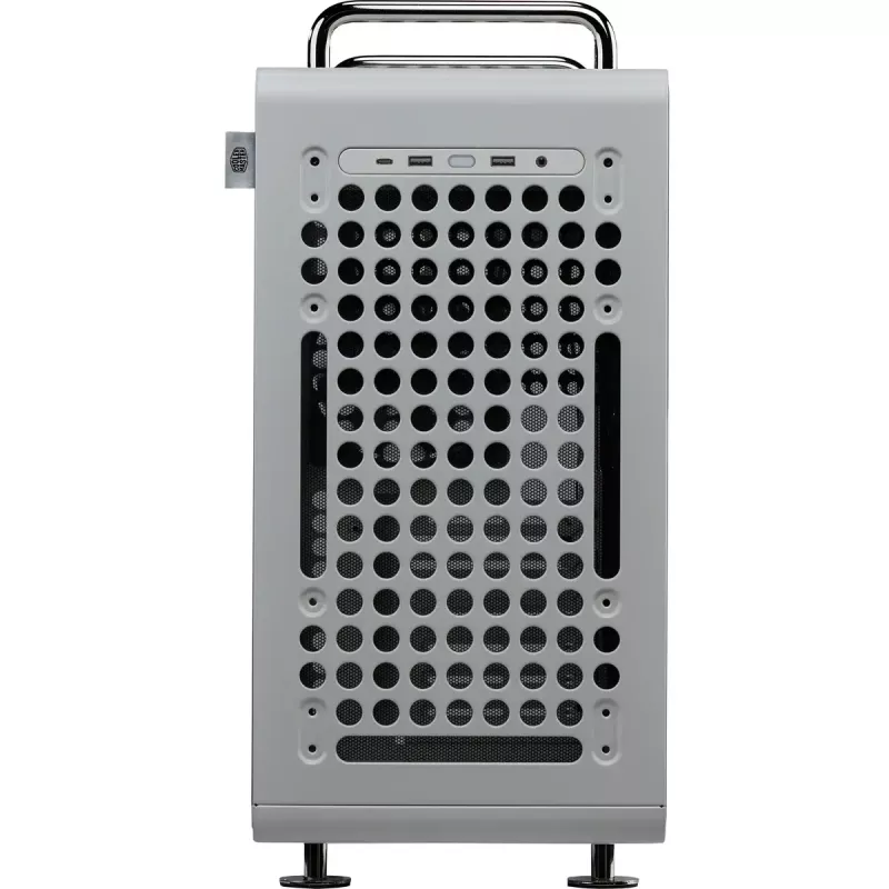 Kompiuterio korpusas Cooler Master QUBE 540 Moonstone – mid-tower su grūdinto stiklo šoniniu dangteliu (pilka spalva)