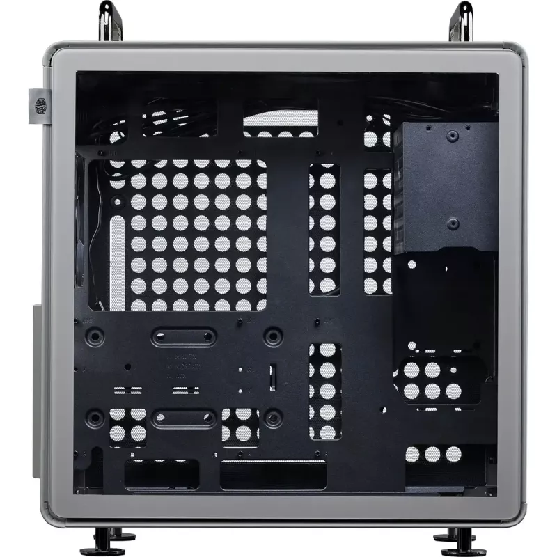 Kompiuterio korpusas Cooler Master QUBE 540 Moonstone – mid-tower su grūdinto stiklo šoniniu dangteliu (pilka spalva)