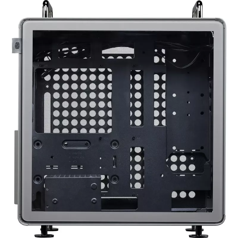 Kompiuterio korpusas Cooler Master QUBE 540 Moonstone – mid-tower su grūdinto stiklo šoniniu dangteliu (pilka spalva)