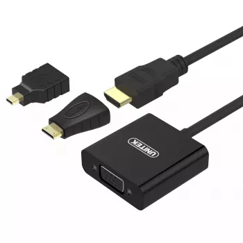 Vaizdo kabelio adapteris UNITEK Y-6355 VGA į HDMI