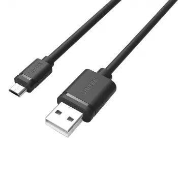 USB kabelis UNITEK Y-C454GBK 0,5 m USB A Micro-USB B juodas
