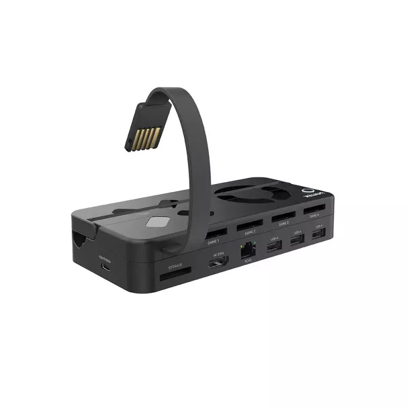 Dokavimo stotelė UNITEK G1002B, skirta Nintendo Switch, laidinė, juoda