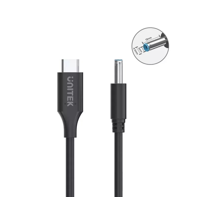 USB-C maitinimo laidas UNITEK C14117BK-1.8M 1,8 m 20V 3,25A