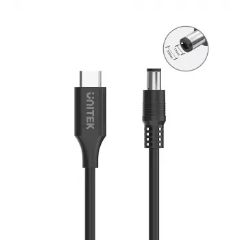 Maitinimo laidas UNITEK C14119BK-1.8M 1,8 m USB-C DC 20V 3,25A