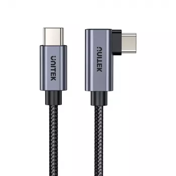 USB-C laidas UNITEK C14123BK-3M USB 2.0 USB C 3m juodai pilkas
