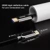 HDMI kabelis UNITEK C11085GY01-80M 80 m 2.1 48 Gbit/s Juodas