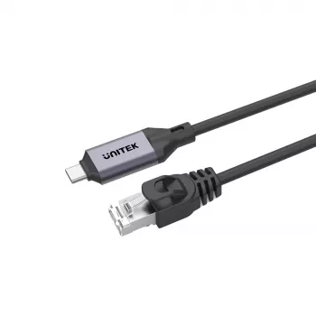 Tinklo kabelis UNITEK C18148AGY01-5M RJ45 Cat6 5m Juodas