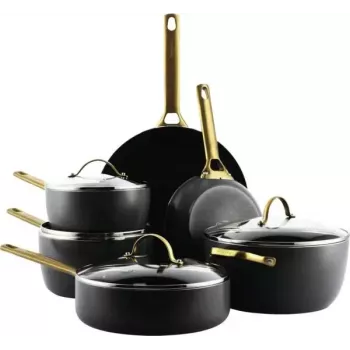GreenPan CC008481-001 keptuvės rinkinys 6 vnt., juodos ir aukso spalvos