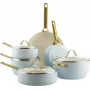 Puodų rinkinys GreenPan CC008485-001 – mišrus 6 dalių komplektas, mėlynas su auksu