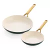 Keptuvių rinkinys 2 vnt. GreenPan Padova Reserve 20 cm ir 26 cm - žalia, nelipnė danga
