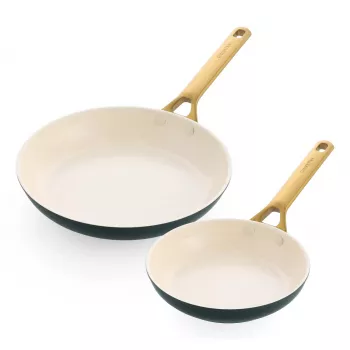 Keptuvių rinkinys 2 vnt. GreenPan Padova Reserve 20 cm ir 26 cm - žalia, nelipnė danga