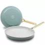 Grūdintos aliuminio keptuvės GreenPan Padova apvalios 280 mm, mėlynos, 2 vnt.