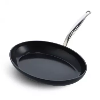 Universali keptuvė GreenPan Barcelona Pro Round, 330 mm skersmuo, be PFAS, juoda