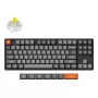 Mechaninė klaviatūra Keychron K8 Max 80% (87 klavišų) laidinis USB + RF belaidis + Bluetooth, RGB, juoda