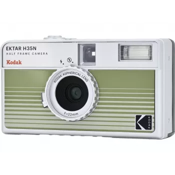 Kodak Ektar H35N dryžuota žalia RK0303 – 35 mm diapazono ieškiklio juostinė kamera su rankiniais valdikliais
