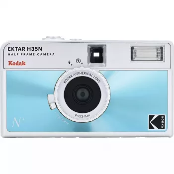35 mm juostinis fotoaparatas Kodak EKTAR H35N Glazed Blue – taško ir fotografavimo, fiksuotas objektyvas