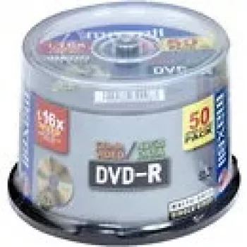DVD-R Maxell 4.7 GB 16x 50 vnt. (kasetinė pakuotė)